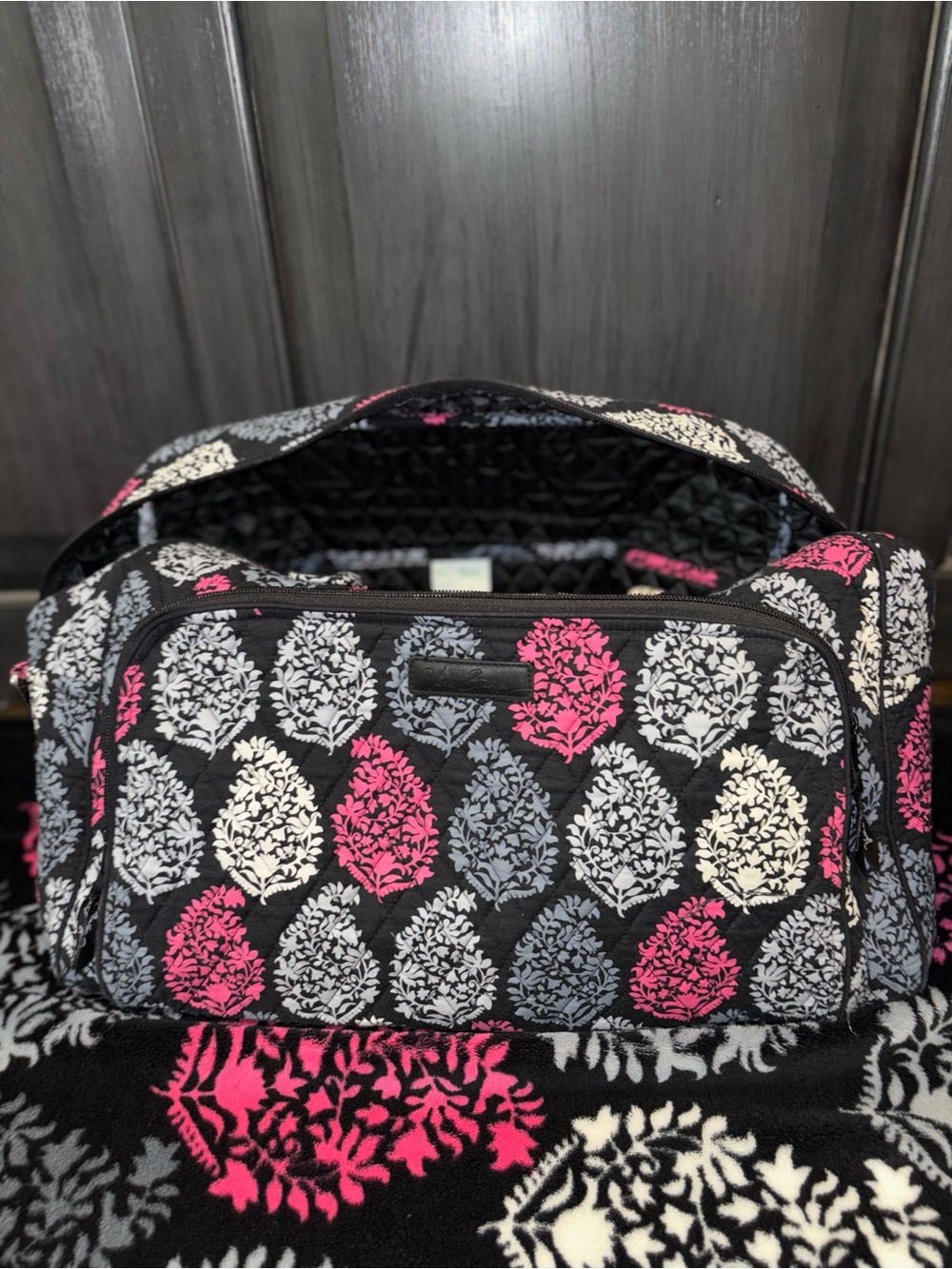 Vera Bradley Duffel and Blanket Bundle